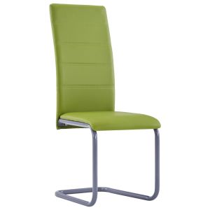 Eetkamerstoelen 2 st kunstleer groen