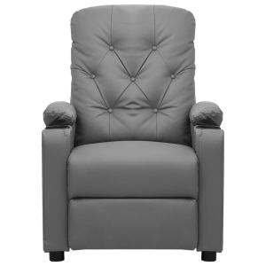 Massagestoel kunstleer grijs