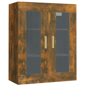 Hangkast 69,5x34x90 cm gerookt eikenkleurig
