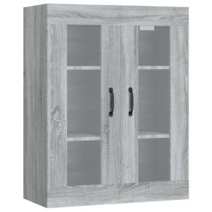 Hangkast 69,5x34x90 cm grijs sonoma eikenkleurig