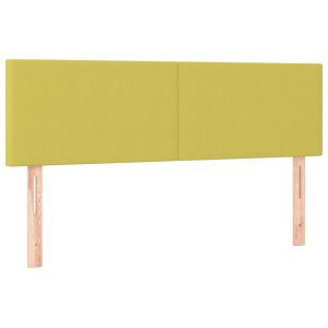 Hoofdborden 2 st 72x5x78/88 cm stof groen