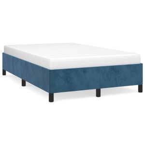 Bedframe fluweel donkerblauw 120x200 cm