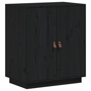 Dressoir 65,5x40x75 cm massief grenenhout zwart