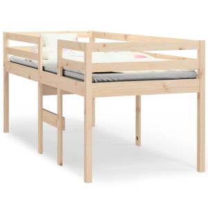 Hoogslaper massief grenenhout 80x200 cm