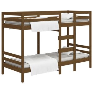 Stapelbed massief grenenhout honingbruin 75x190 cm