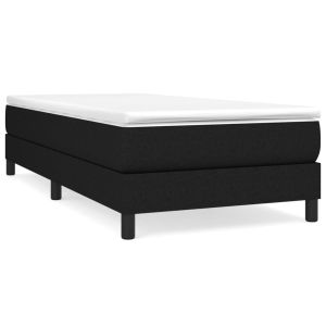 Boxspringframe stof zwart 90x200 cm