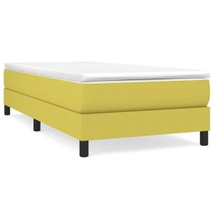 Boxspringframe stof groen 100x200 cm