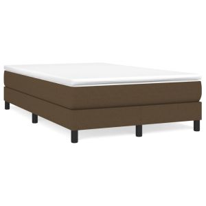 Boxspringframe stof donkerbruin 120x200 cm