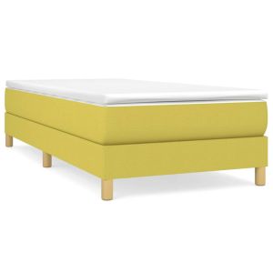 Boxspringframe stof groen 100x200 cm