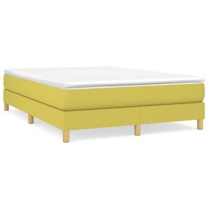 Boxspringframe stof groen 140x190 cm