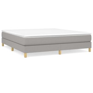 Boxspringframe stof lichtgrijs 180x200 cm