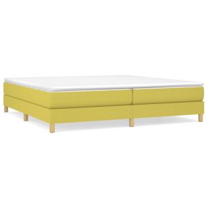 Boxspringframe stof groen 200x200 cm