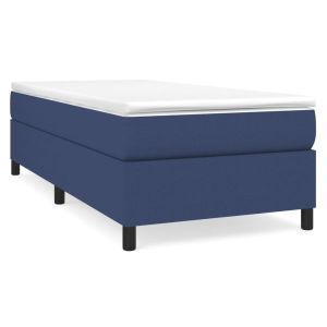 Boxspring Bedframe Blauw 100x200 cm Stof