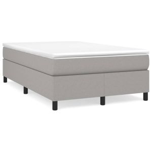 Boxspringframe stof lichtgrijs 120x200 cm
