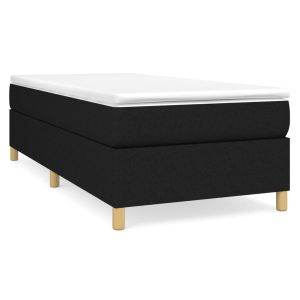 Boxspringframe stof zwart 80x200 cm