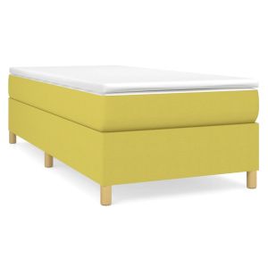 Boxspringframe stof groen 90x200 cm