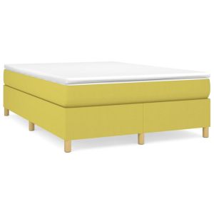Boxspringframe stof groen 140x190 cm