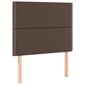 Hoofdborden 2 st 100x5x78/88 cm kunstleer bruin