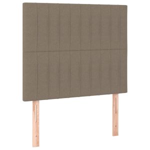 Hoofdborden 2 st 80x5x78/88 cm stof taupe