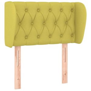 Hoofdbord met randen 83x23x78/88 cm stof groen