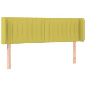 Hoofdbord met randen 147x16x78/88 cm stof groen