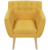Fauteuil stof geel