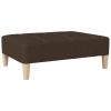 Voetenbank 78x56x32 cm stof donkerbruin