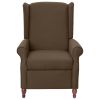 Fauteuil verstelbaar stof bruin
