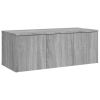 Tv-meubel 80x34x30 cm bewerkt hout grijs sonoma eikenkleurig