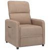 Fauteuil verstelbaar microvezelstof taupe