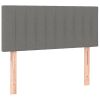 Hoofdbord 100x5x78/88 cm stof donkergrijs