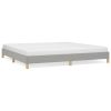Bedframe stof lichtgrijs 200x200 cm