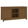Tv-meubel 103x36,5x52 cm massief grenenhout honingbruin