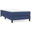 Boxspringframe stof blauw 90x200 cm