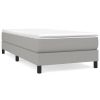 Boxspringframe stof lichtgrijs 100x200 cm
