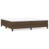 Boxspringframe stof donkerbruin 200x200 cm