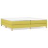 Boxspringframe stof groen 200x200 cm