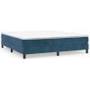 Boxspringframe fluweel donkerblauw 160x200 cm