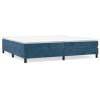Boxspringframe fluweel donkerblauw 200x200 cm