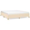 Boxspringframe stof crèmekleurig 160x200 cm