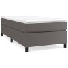 Boxspringframe kunstleer grijs 90x190 cm