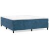 Boxspringframe fluweel donkerblauw 160x200 cm