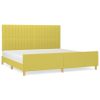 Bedframe met hoofdeinde stof groen 200x200 cm