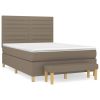Boxspring met matras stof taupe 140x200 cm