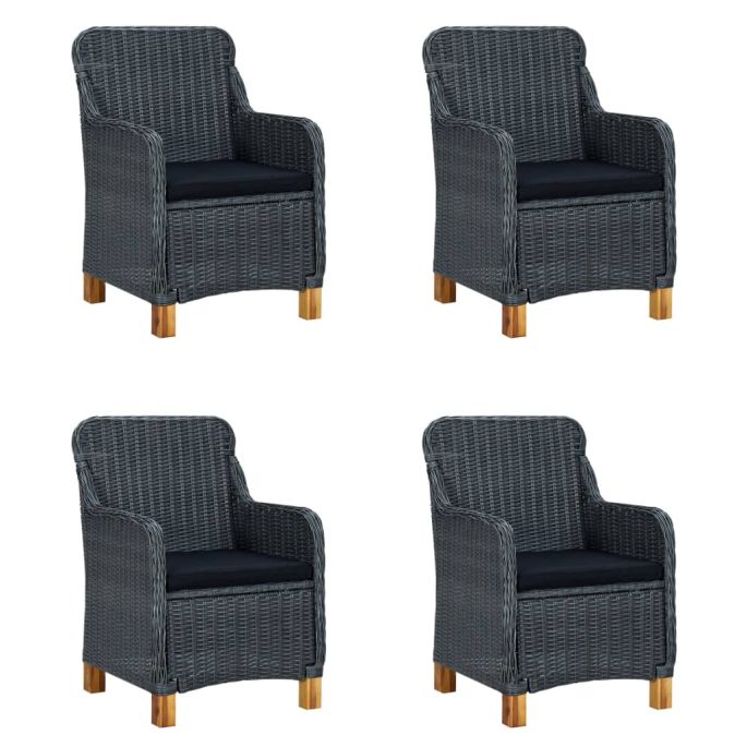 5-delige Tuinset donkergrijs