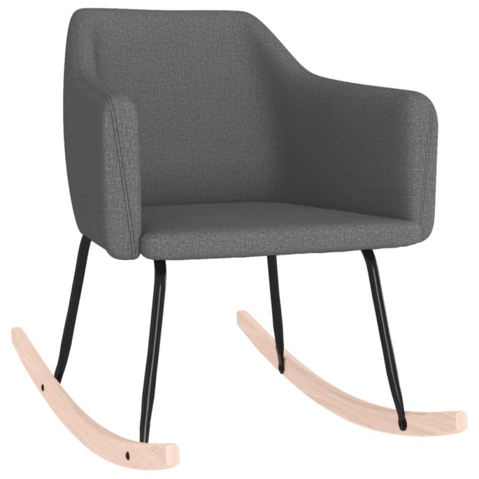 Schommelstoel stof donkergrijs