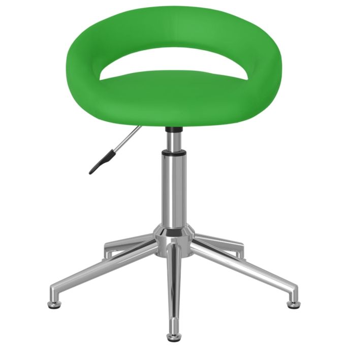 Eetkamerstoelen draaibaar 6 st kunstleer groen