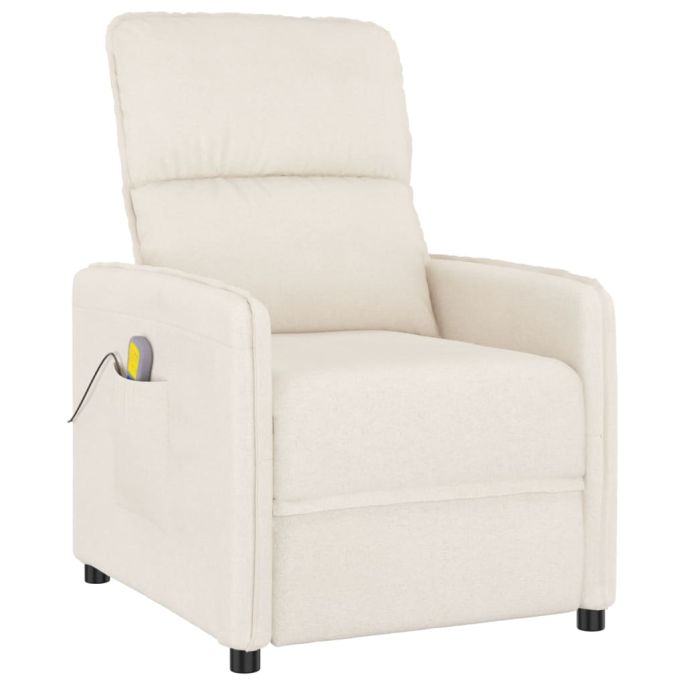 Massagestoel microvezelstof beige