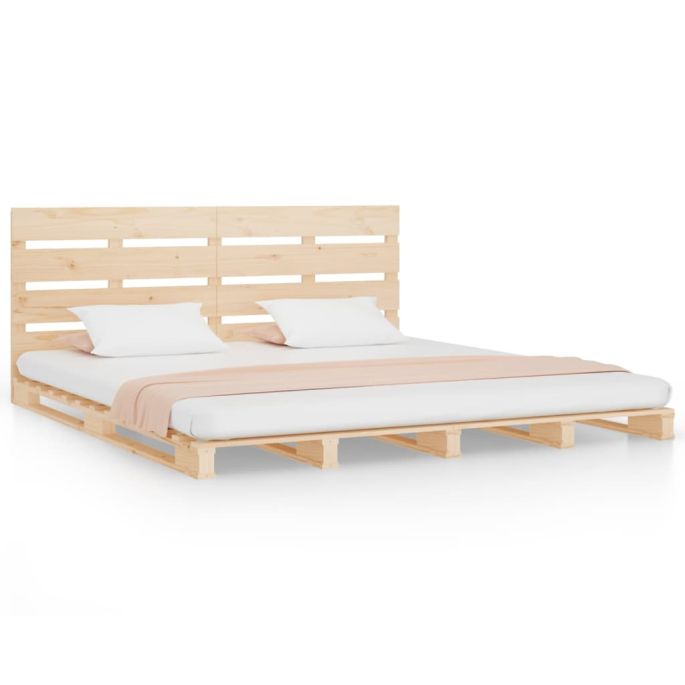Bedframe massief grenenhout 135x190 cm 4FT6 Double