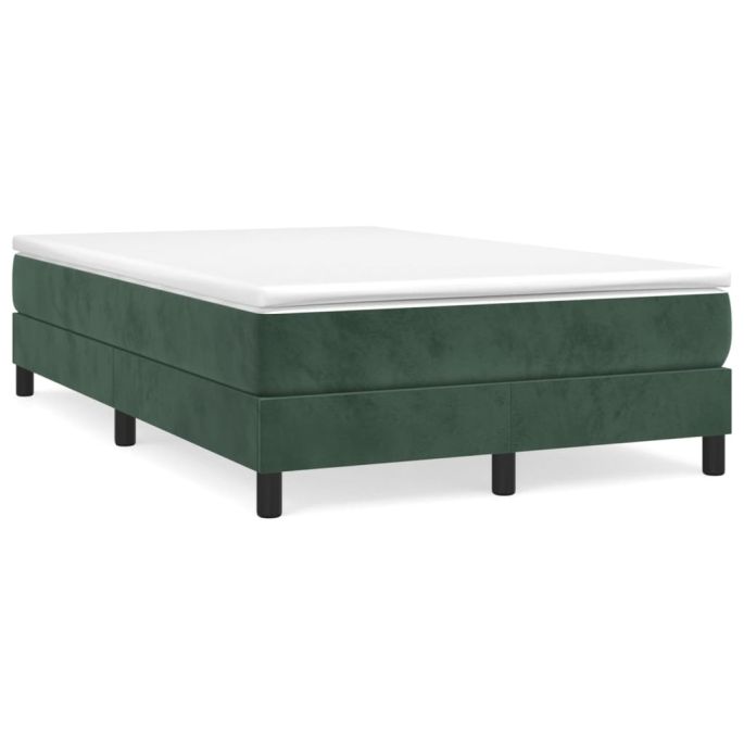 Boxspringframe fluweel donkergroen 120x200 cm